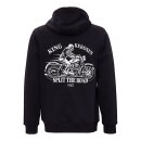 King Kerosin Split The Road zip hoodie black
