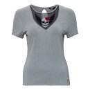 Queen Kerosin Outlaw T-shirt oilwashed grey