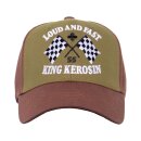 King Kerosin Loud And Fast trucker cap brown/olive
