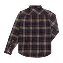 Loser Machine Logan plaid flannel shirt brown