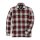 Carhartt Hubbard Sherpa lined shirt jacket dark crimson
