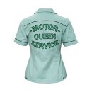 Queen Kerosin Motor Queen blouse turquoise