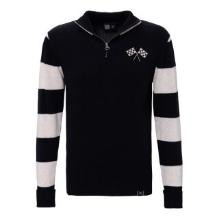 King Kerosin Speed Up pullover black/white