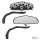 GZP Black Skull vision mirror set