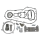 25mm offset kit für Harley Softail 91-99