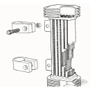 JAGG 1200er Serie universal Slimline 6 Row für Harley Ölkühler Kit