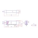 JAGG 1200er Serie universal Slimline 6 Row für Harley Ölkühler Kit