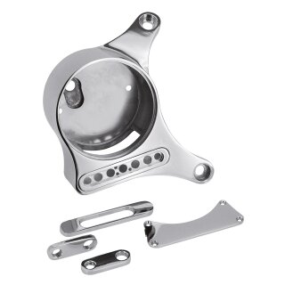 Seitlicher Tachohalter Alu poliert für Harley XL Sportster 95-20