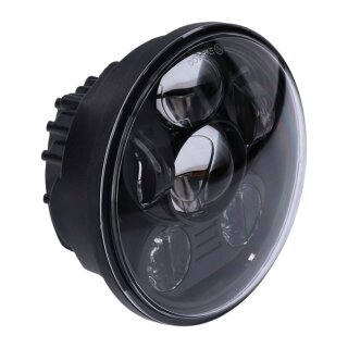 5.75 LED Headlight unit black E-approved