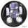 LED Scheinwerfer Einsatz black für Harley Dyna Softail Sportster 5.75" ECE