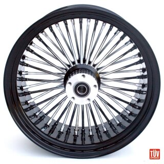 Big King Spoke Felge hinten schwarz chrom 18X8.5" für Harley Custom TGA