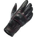 Biltwell Borrego Motorrad Handschuhe Leder schwarz rot CE...