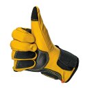 Biltwell Borrego Motorrad Handschuhe Leder gold gelb CE geprüft