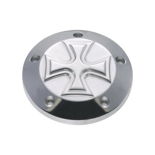 Iron Cross Alu Point Cover poliert für Harley Twin Cam 99-17