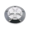 Iron Cross Alu Point Cover poliert für Harley Twin...