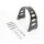 Wide Glide Gabel Stabilisator für 41mm Harley Gabeln schwarz