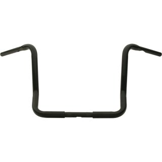 14 Zoll Fat Buffalo Apehanger schwarz 1-1/4" für Harley FLHT Dresser Touring TGA