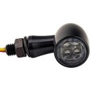 Paradox LED Taillight / Indicator, Black Alu Housing, Clear Lens