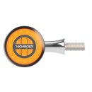 Rocket Bullet Turn Signal, LED, Smoke Lens, Aluminium, Chrome EC