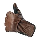 Biltwell Belden Motorrad Winter Handschuhe Leder chocolate braun CE geprüft