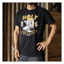 Holy Freedom Wolf Black T-shirt