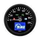 MMB 48mm electronic speedometer Basic 220kmh black