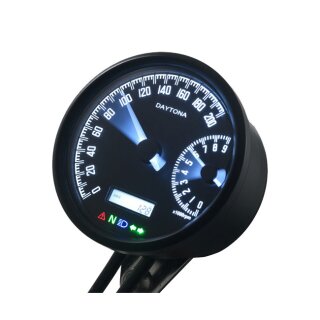 Daytona, Velona speedo & tachometer 80mm 200 Kmh/9000rpm