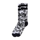 American Socks Signature Skater Skull, double black striped