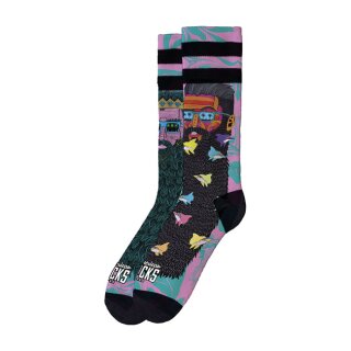 American Socks Signature Bondi Beach, double black striped