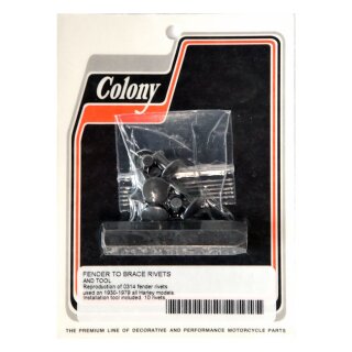Colony, rear fender hinge rivet tool