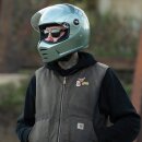 BILTWELL LANE SPLITTER Helm metallic grün olive ECE