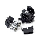 FLHR ignition switch & saddlebag lock kit. Black