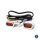 Fastline, below bar LED turn signal set. Chrome