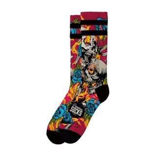 American Socks Signature Fireball, double black striped