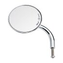 Biltwell Utility round mirror short stem chrome ECE appr.