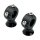 Biltwell black Slimline Lenker Riser für Honda Kawa Suzuki Yamaha 7/8"