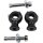Biltwell black Slimline Lenker Riser für Honda Kawa Suzuki Yamaha 7/8"