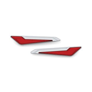 Kuryakyn Omni LED side saddlebag inserts, chrome