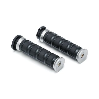 Kuryakyn, Dillinger grips. Silver