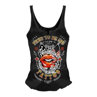 LT Free To Be Me tie-up tanktop black