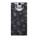 LT Black Skull tubular mask bandana