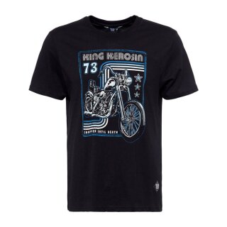 King Kerosin classic-shirt Chopper until death black