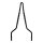 Cycle Visions Twisted Stick sissy bar 18", black