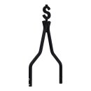 Cycle Visions Moneytube sissy bar 18", black