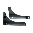 Cycle Visions, rigid sissy bar side plates. Black