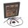 Burly, Bagger bar cable/line kit 13", black cables
