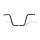 Fehling apehanger 1" 31cm high black
