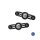Tuckker 3in1 Rücklicht LED Rücklicht Blinker Kombi EC für Harley Bagger