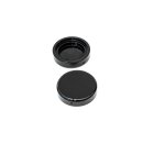 Killer Custom, fork tube cap bolt cover set. Black. 2-piece