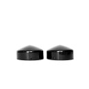 Killer Custom, fork tube cap bolt cover set. Black. 2-piece